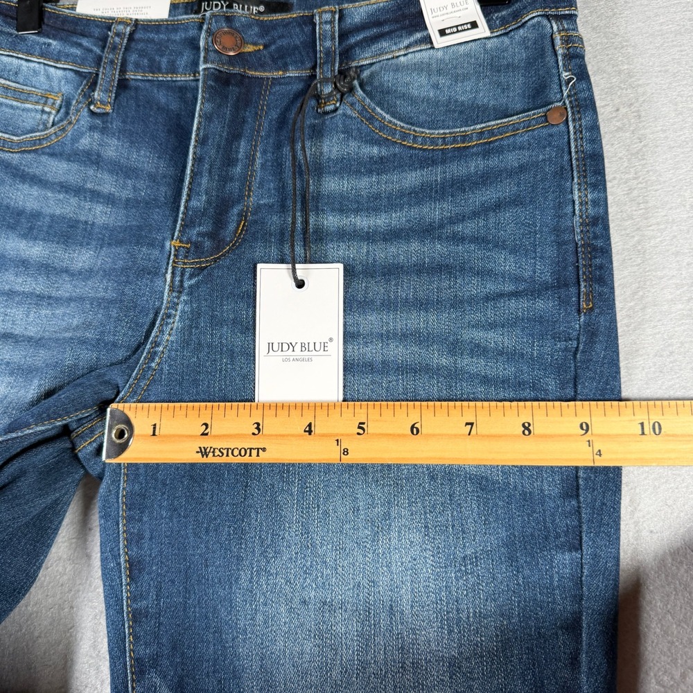 Judy Blue Relaxed Fit Mid Rise Jeans Dark Blue JB82102 DK Size 29 NWT - Picture 8 of 16